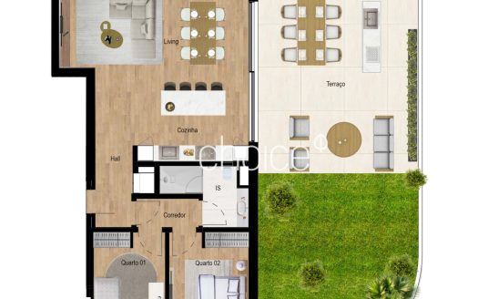Garden – Apartamentos T2 c/ Jardim Privativo